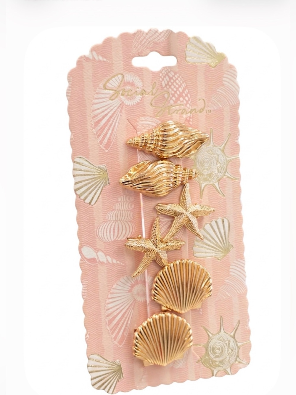 NWT ⚜️🐚⚜️ Social Strand Nautical Hair Clips